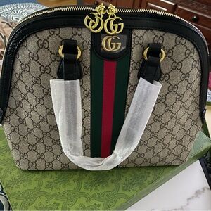 Beige and Black Women's Bag